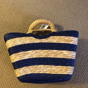 Straw beach bag